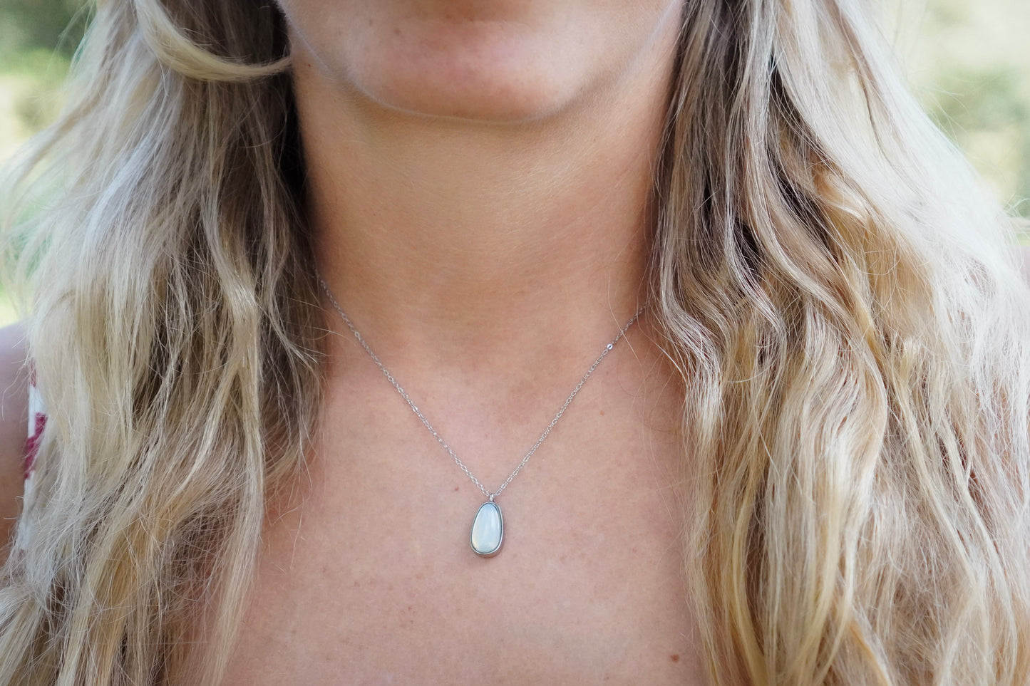 Moon Tear Stone Necklace