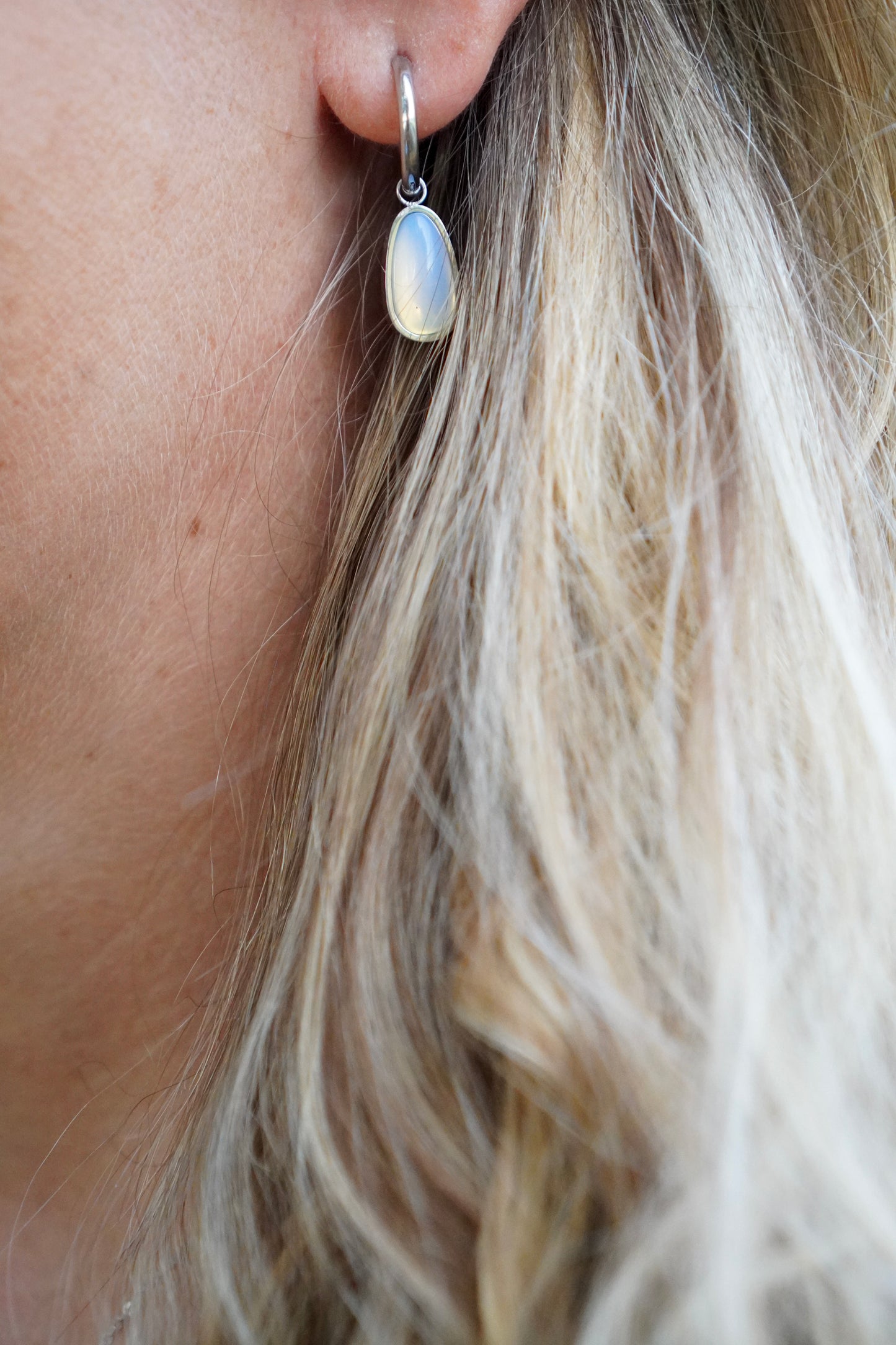 Moon Tear Stone Earrings