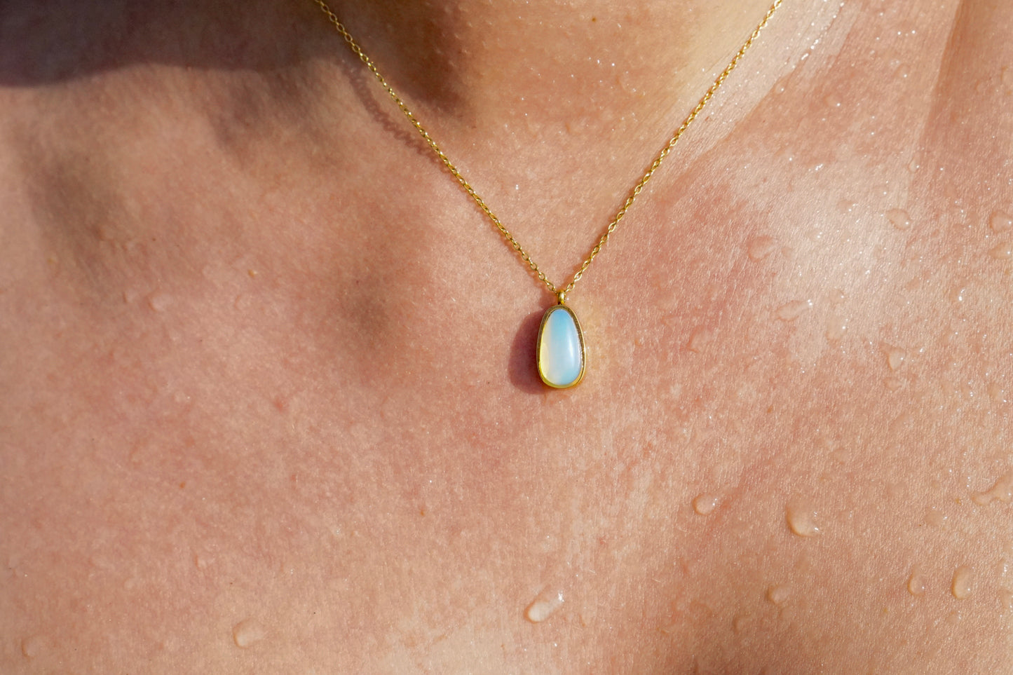 Moon Tear Stone Necklace
