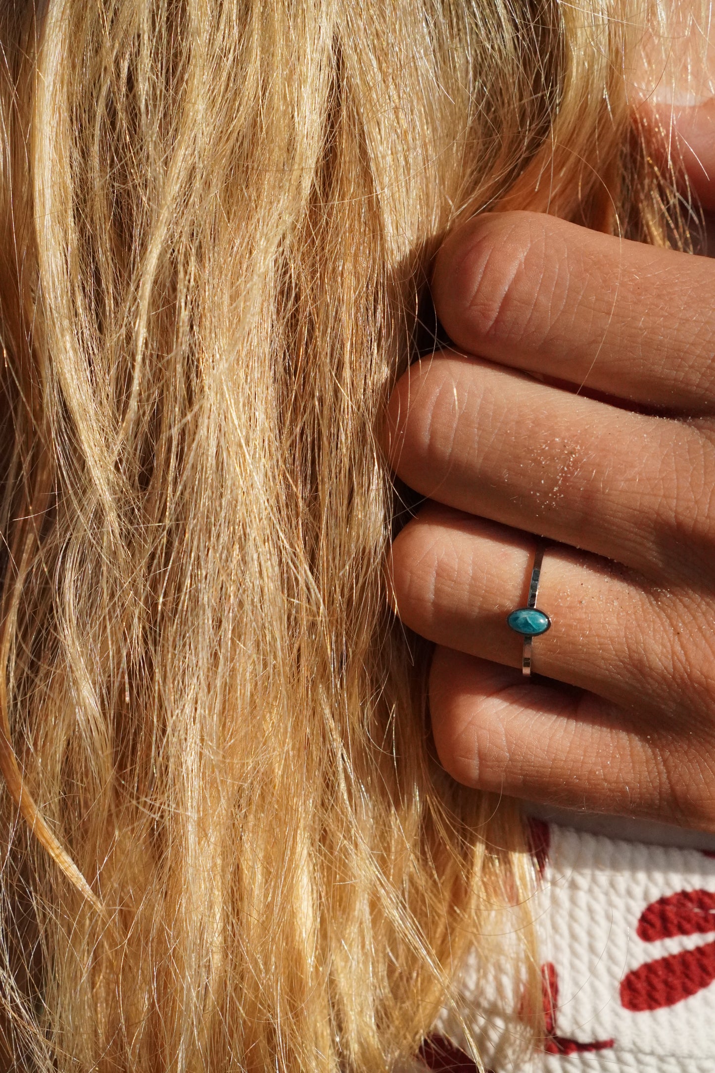 Ocean Tear Stone Ring