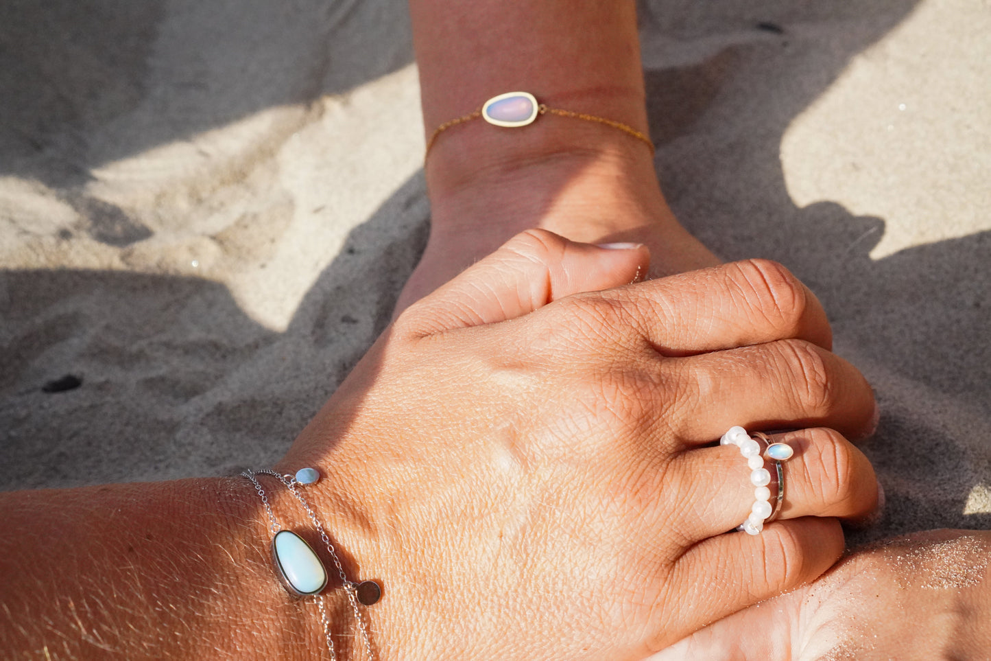 Moon Tear Stone Ring