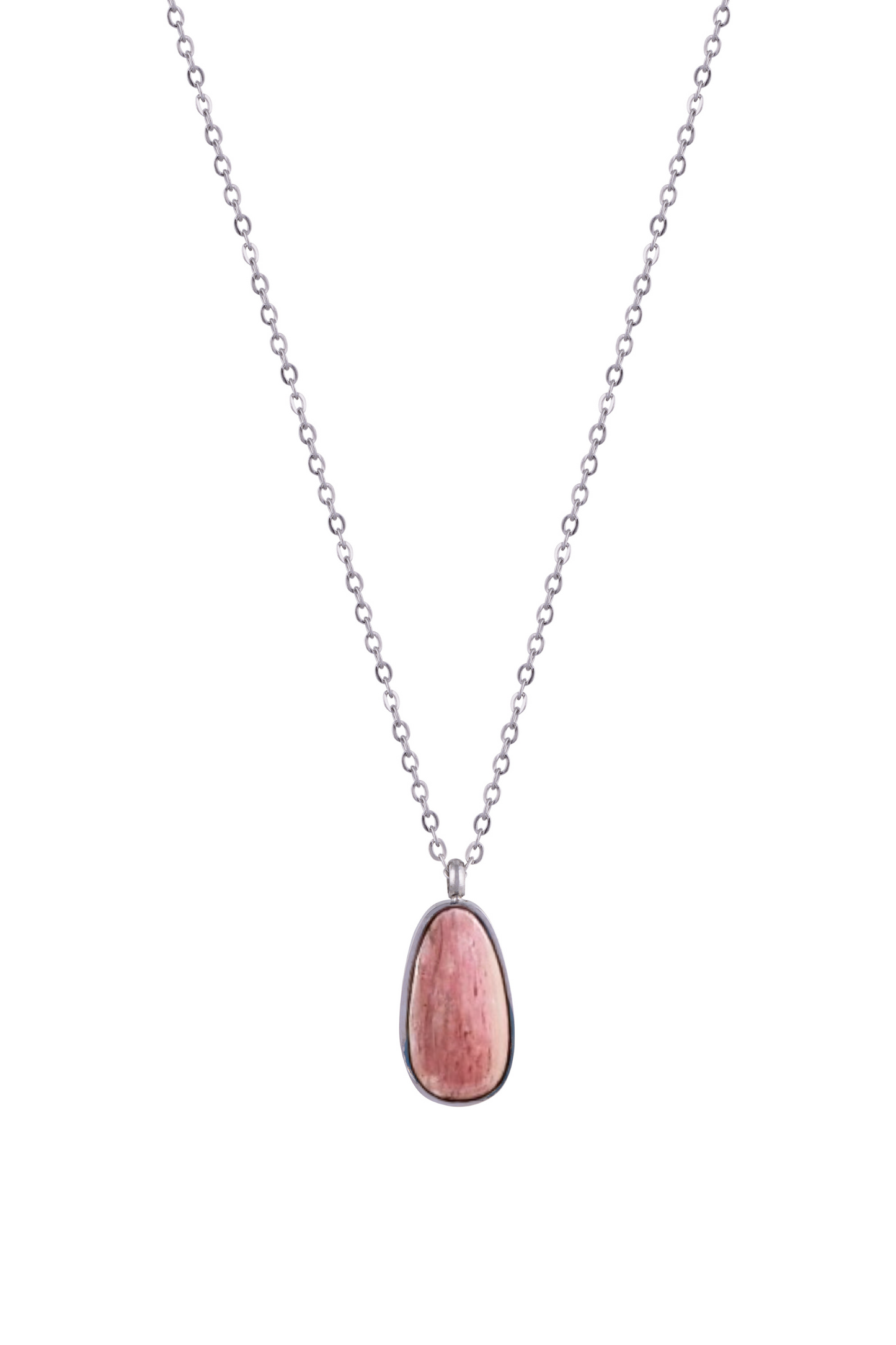 Rose Tear Stone Necklace
