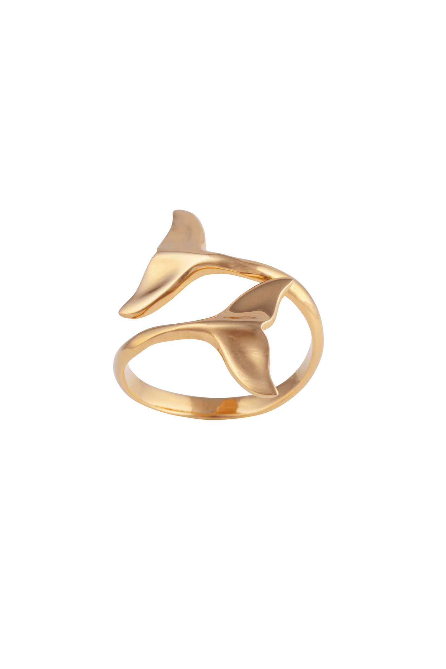 Golden Whale Tail Ring