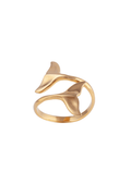 Golden Whale Tail Ring