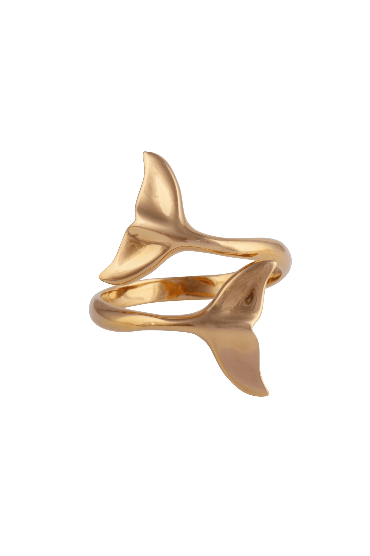 Golden Whale Tail Ring