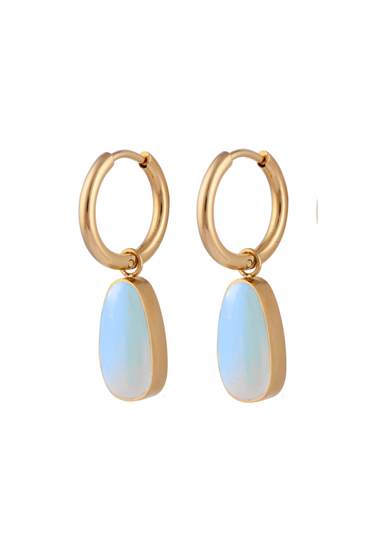 Moon Tear Stone Earrings